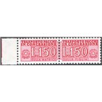 1968 - Pacchi in concessione 150 £ carminio stampa su carta fluorescente, n° 16A. Cert.: ED. Cat. € 15 (**) 
