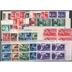1945/47 - Venezia Giulia, emissione completa, n° 1/21 + P.A. 1/8 + Ex 1/2 in quartina. Cat. € 1.380 (**)