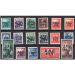 1947/48 - Trieste A, Democratica, serie n° 1/17. Cert.: IC. Cat. € 600 (**)