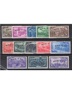 1948 - Trieste A, Risorgimento, serie n° 18/29 + Ex 5. Cert.: IC. Cat. € 200 (**)