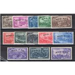 1948 - Trieste A, Risorgimento, serie n° 18/29 + Ex 5. Cert.: IC. Cat. € 200 (**)