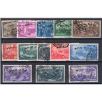 1948 - Trieste A, Risorgimento, serie n° 18/29 + Ex 5. Cat. € 225 (U)