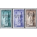 1949 - Trieste A, E.R.P., serie n° 43/45. Cat. € 50 (**)