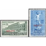 1950 - Trieste A, UNESCO, serie n° 71/72. Cat. € 35 (**)