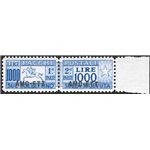 1954 - Trieste A, Pacchi postali Cavallino 1.000 £ dent. lineare 13¼, n° 26/I. Cert.: IC. Cat. € 300 (**)