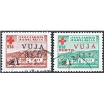 1948 - Trieste B, Croce Rossa, serie n° 4/5. Cert.: IC. Cat. € 900 (U)