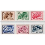 1952 - Trieste B, Sport, serie n° 46/51. Cat. € 150 (**)