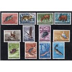 1954 - Trieste B, Animali, serie n° 101/12. Cert.: IC. Cat. € 250 (**)
