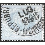1894 - Stemma, 1 £ oltremare, n° 31. Cert.: IC. Cat. € 1.100 (U)