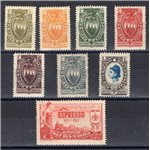 1923 - Pro Croce Rossa, serie n° 90/96 + Ex 4 ottimamente centrata per l'emissione. Cat. € 220 (**)