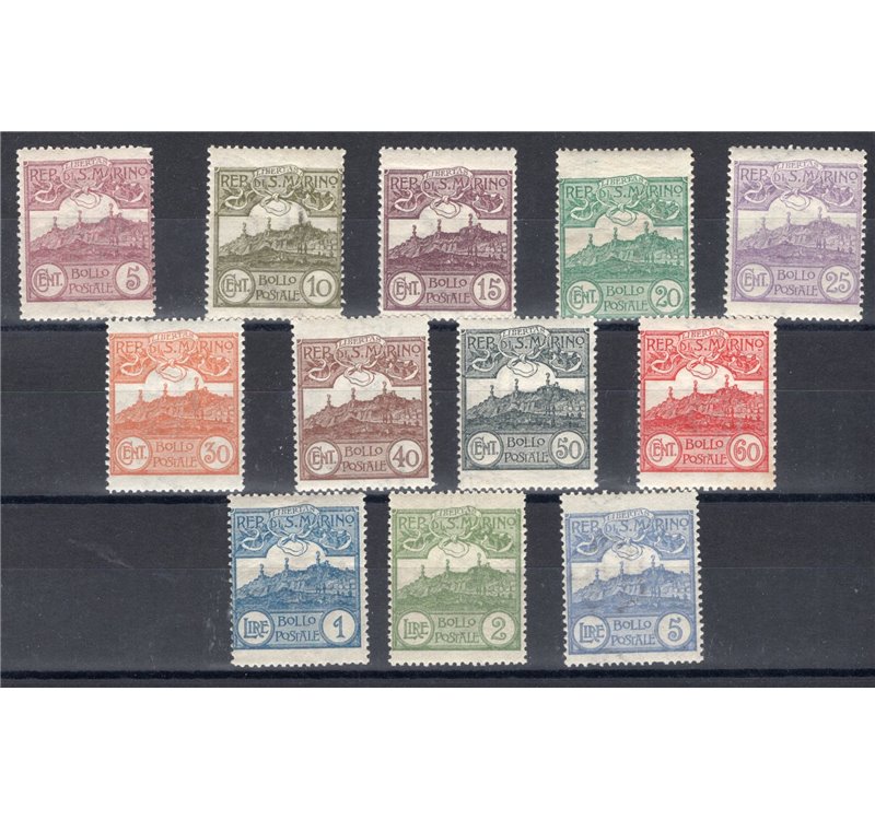 1925 - Vedute, serie n° 107/18. Cat. € 225 (**)