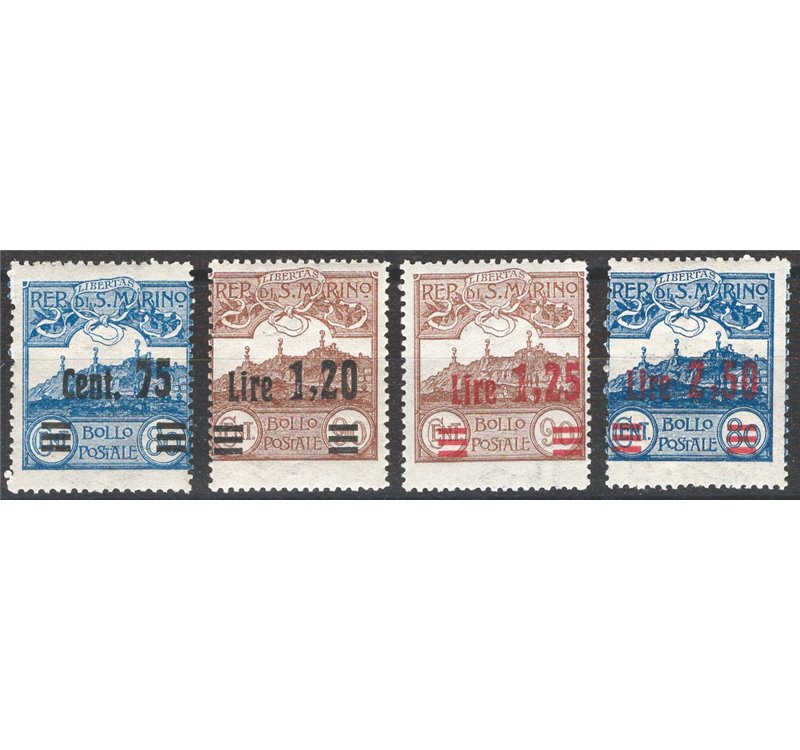 1926 - Vedute, serie n° 119/22. Cat. 55 (**)