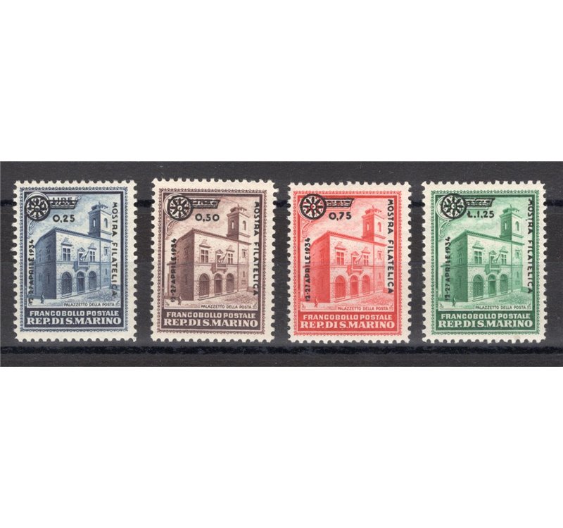 1934 - Fiera di Milano, serie n° 180/83. Cat. € 200 (**)