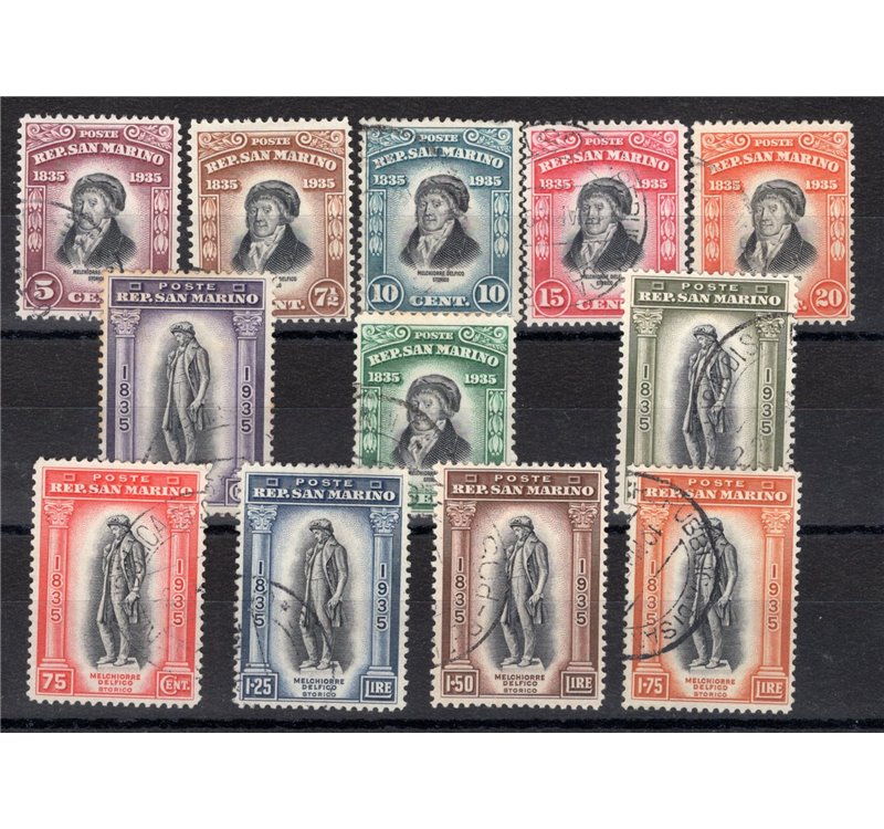1935 - Delfino, serie n° 193/204. Cert.: IC. Cat. € 350 (U)