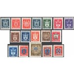 1945/46 - Stemmi, serie n° 279/95. Cat. € 135 (**)