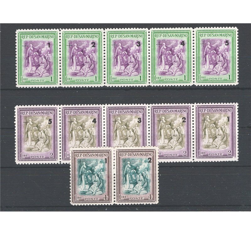 1947 - Beneficenza in strisce, serie n° 318/19. Cat. € 36 (**)