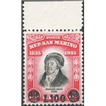1948 - Delfico 100 £ su 15 c., n° 341. Cat. € 140 (**)