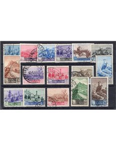 1949 - Paesaggi, serie n° 342/355. Cert.: IC. Cat. € 325 (U)