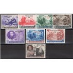 1952 - Fiera di Trieste, serie n° 384/90 + P.A. 102. Cat. € 100 (**) 