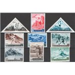 1953 - Sport, serie n° 391/98 + P.A. 111. Cat. € 150 (**)