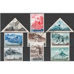 1953 - Sport, serie n° 391/98 + P.A. 111. Cat. € 80 (U)