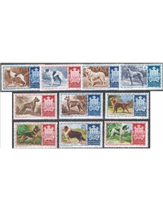 1956 - Cani, serie n° 439/48. Cat. € 62,50 (**)