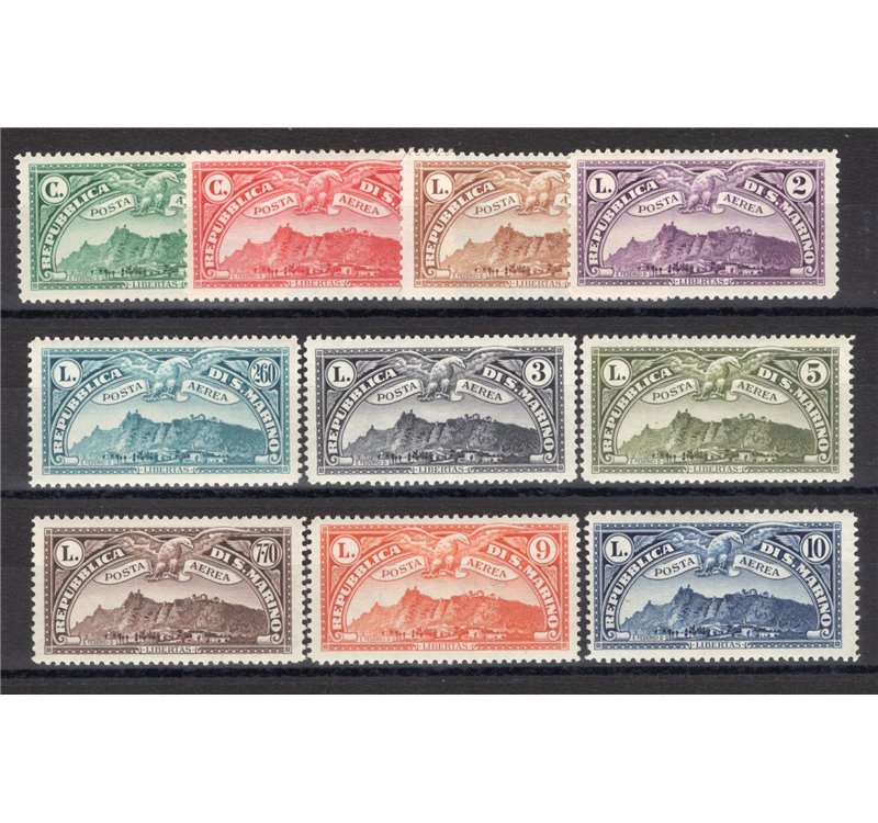 1931 - P.A. Vedute, serie n° 1/10. Cert.: IC. Cat. € 900 (*)