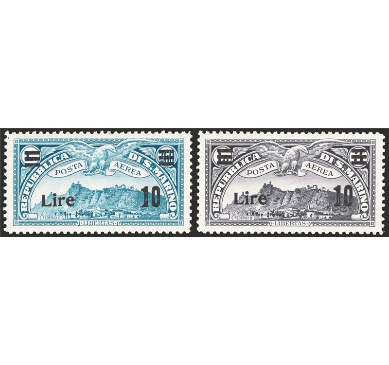 1942 - P.A. Vedute soprast., serie n° 19/20. Cert.: Bolaffi. Cat. € 450 (**)