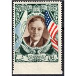 1947 - P.A. Roosevelt 5 £ non dent. in basso bordo di foglio, n° 63dda. Cat. € 80 (*)