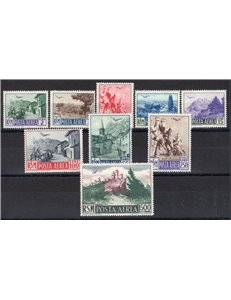 1950 - P.A. Vedute, serie n° 83/91. Cert.: IC. Cat. € 500 (**)