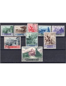 1950 - P.A. Vedute e Soggetti, serie n° 83/91. Cert.: IC. Cat. € 275 (U)