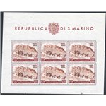 1951 - BF U.P.U. 300 £ bruno rosso e bruno, n° 10. Firm.: ED. Cert.: IC. Cat. € 400 (**)