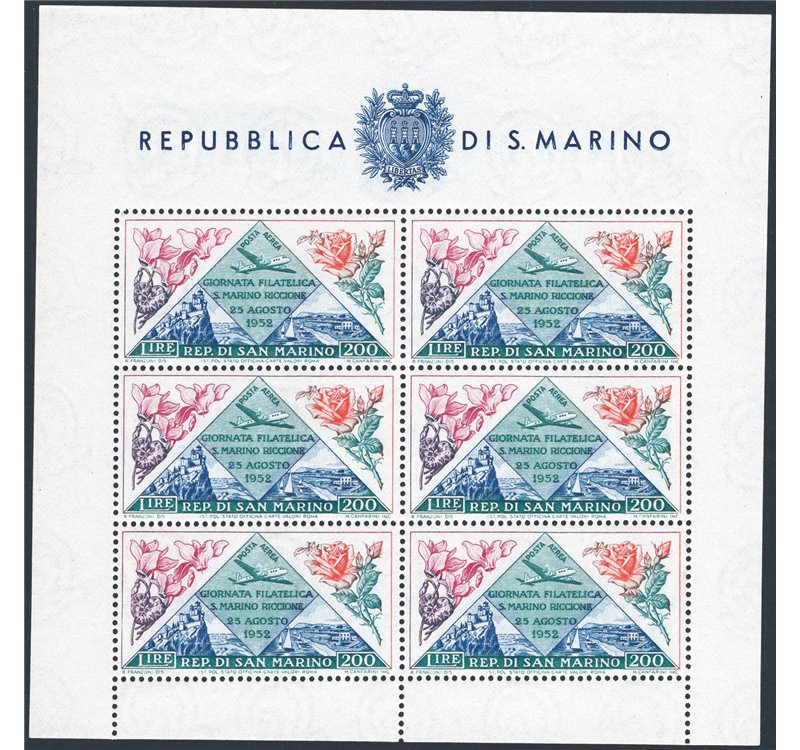 1951 - BF Fiori 200 £, n° 14. Firm.: ED. Cert.: IC. Cat. € 1.400 (**)