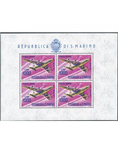 1964 - BF Aereo con taglio verticale fortemente spostato a sinistra di 7 mm., n° 25c. Cert.: Biondi. Cat. € 500 (**)