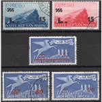 1947/48 - Espressi soprast. serie n° 16/20. Cat. € 75 (U)
