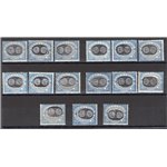 1931 - Segnatasse “mascherine” soprast., serie n° 32/46. Cert.: IC. Cat. € 1.650 (**)