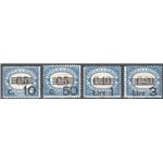 1940 - Segnatasse del 1939 con nuovi valori in soprastampa, serie n° 60/63. Cat. € 225 (**)