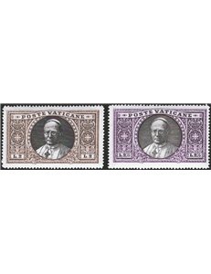 1933 - Medaglioni e Giardini, serie n° 19/34 + Ex 3/4. Cert.: IC. Cat. € 550 (**)