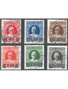 1934 - Provvisoria, serie n° 35/40. Cert.: Biondi. Cat. € 2.000 (U)