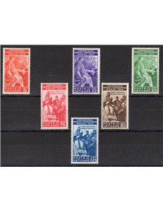 1935 - Congresso Giuridico, serie n° 41/46. Cert.: IC. Cat. € 1.350 (**)