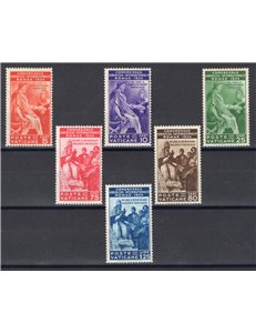 1935 - Congresso Giuridico, serie n° 41/46. Cat. € 450 (*)