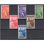 1935 - Congresso Giuridico, serie n° 41/46. Cat. € 450 (*)