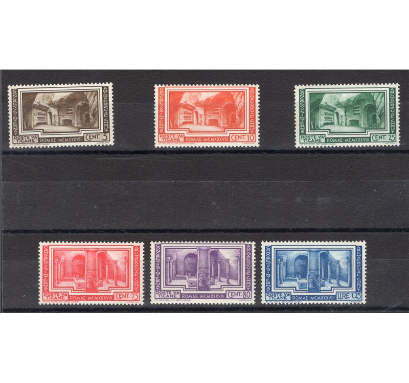 1938 - Archeologia Cristiana, serie n° 55/60. Cert.: IC. Cat. € 250 (**)