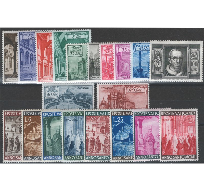 1949 - Annata completa, n° 122/39. Cat. € 179 (**)