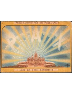1950 - Cartolina ufficiale dell'Anno santo, viaggiata