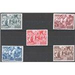 1951 - Calcedonia, serie n° 149/53. Cat. € 120 (**)