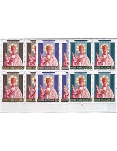 1954 - Pio X, n° 182/84 in quartina. Cat. € 40+ (**)