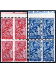 1955 - Fra Angelo, serie n° 195/96. Cat. € 40+ (**)