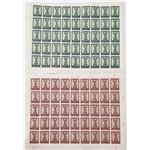 1956 - Capestrano, serie n° 212/13 in fogli. Cat. € 168+ (**)