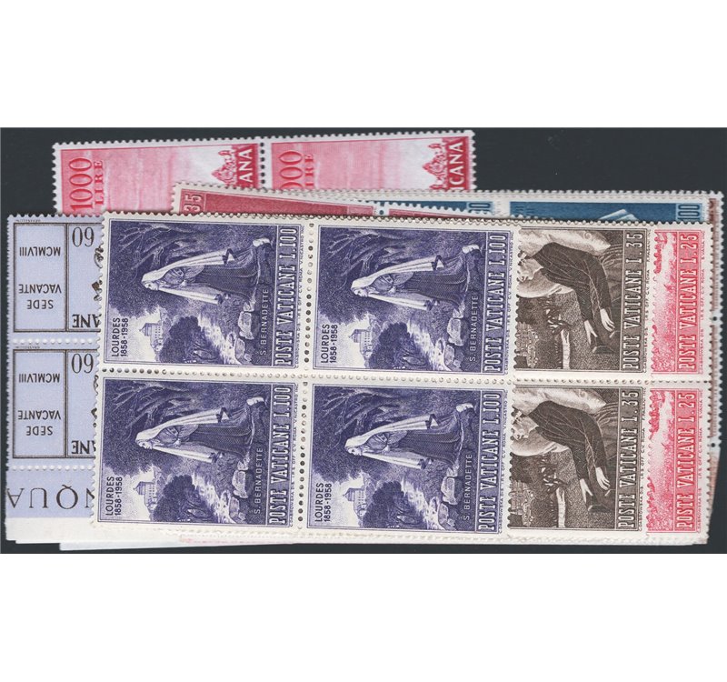 1958 - Annata completa, n° 233/49 + P.A. 33/34. Cat. € 84++ (**)
